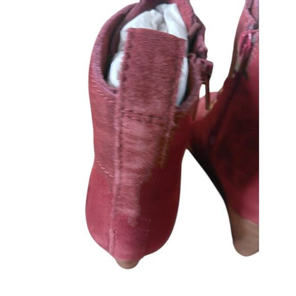 New with Tags Diba Stitch Fix Blake Suede Bootie Burgundy Wedge SZ 9 - Picture 7 of 13